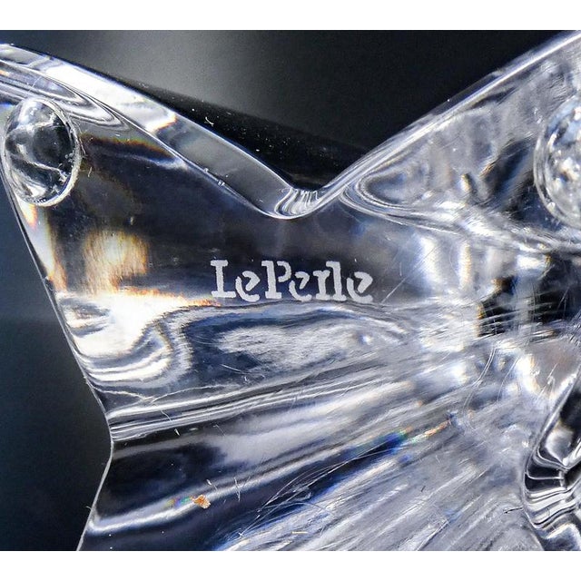 Crystal Table Candlesticks by Le Perle for C&F, Set of 2 For Sale - Image 13 of 14