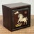 Rosewood Shell-Inlaid Galloping Horse Keepsake Box For Sale - Image 4 of 10