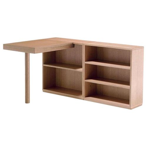 Wood LC16 Writing Desk and Shelve by Le Corbusier for Cassina For Sale - Image 6 of 6