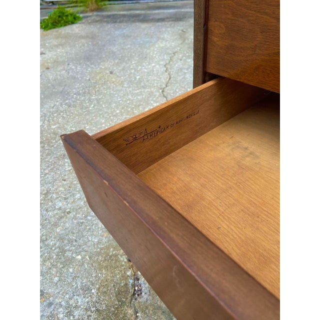 Brown Mid-Century Modern Dry Bar | by American of Martinsville For Sale - Image 8 of 13