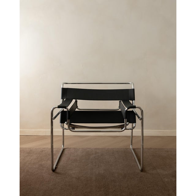 Metal Wassily B3 Lounge Chairs by Marcel Breuer for Knoll International, 1970s, Set of 2 For Sale - Image 7 of 18