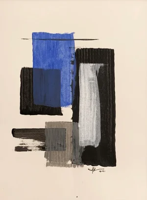 "Untitled 83" Contemporary Abstract Acrylic Painting by J. Kent Martin