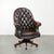 Chesterfield Desk Chair in Brown Cowhide Leather For Sale - Image 17 of 17