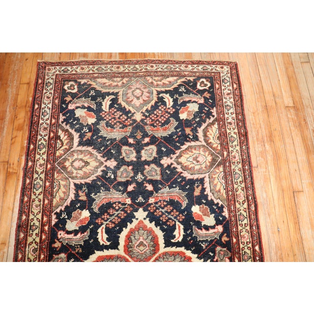 Antique Zabihi Collection Persian Mahal Accent Rug - 4' x 6'6" For Sale - Image 4 of 7