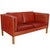 2 Seater 2332 Sofa in Indian Red Aniline Leather from Børge Mogensen For Sale - Image 6 of 18