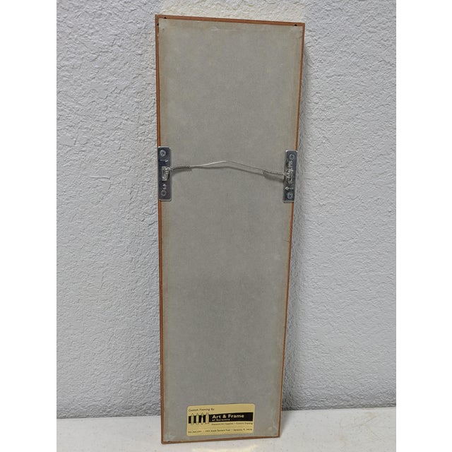 Mid 20th Century Modern East Asian Style Sunflower Ink Wash Painting - Framed For Sale In Naples, FL - Image 6 of 12