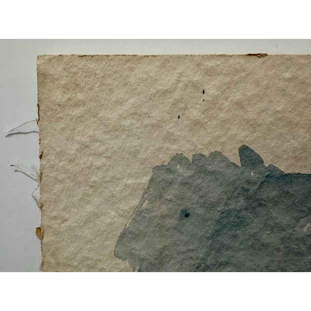 Henry Emil Salloch Original Watercolor on Paper Coastal Landscape, 1948. For Sale - Image 4 of 8