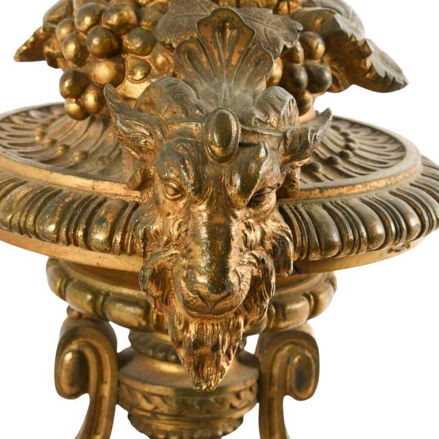 Antique French Louis XVI Gilt Bronze Bar De Cheminée Fireplace Fender, Circa 1880 For Sale In Greensboro - Image 6 of 12