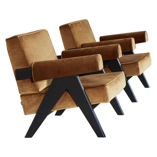 053 Capitol Complex Armchairs by Pierre Jeanneret for Cassina, Set of 2 For Sale - Image 10 of 10