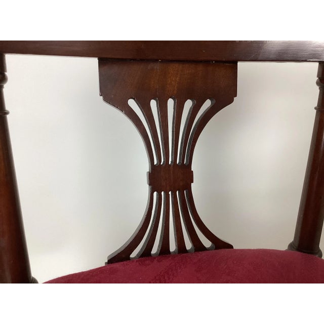 Early 20th Century Chippendale Mahogany Childs Corner Chair With Claw & Ball Feet For Sale - Image 11 of 11