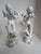 Mid-Century Italian Porcelain Cherub Figures With Floral Garlands Vases a Pair For Sale - Image 11 of 15