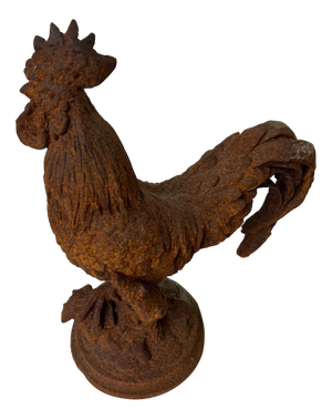 Cast Iron Rooster Figure
