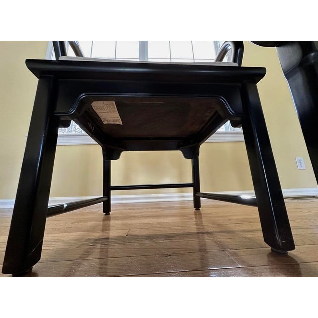 Century Chin Hua Dining Set R Sobota – 8 Chairs + 2 Leaves – Burl Wood – Excellent For Sale - Image 13 of 17