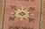 Textile Milas Rug 3’2” X 4’4” Pink Wool Vintage Tribal Hand-Knotted Oriental Carpet For Sale - Image 7 of 12