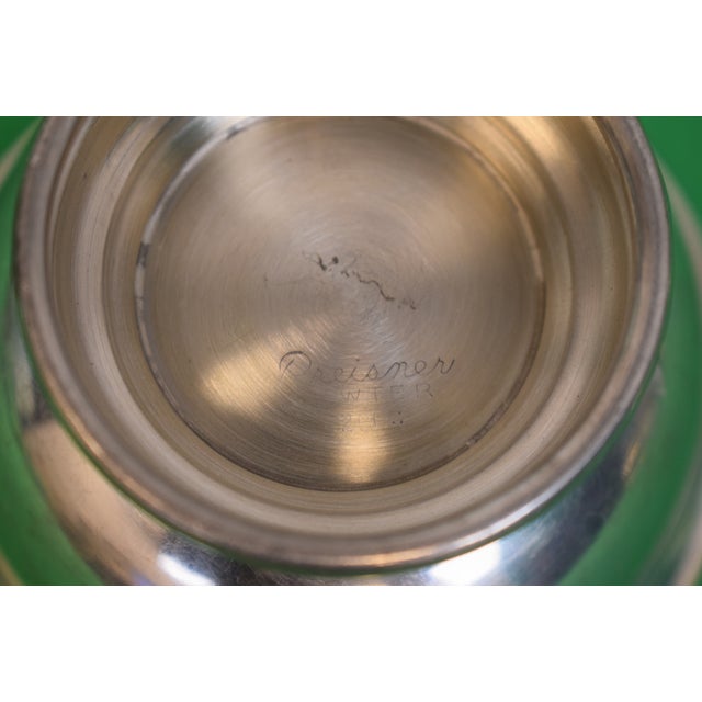 Late 20th Century Set X 4 Nantucket Yacht Club Pewter Stacking 4th of July Trophy Bowls W/ Enamel Nyc Burgees For Sale - Image 5 of 7