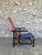 Gerrit Rietveld Vintage Red and Blue Armchair by Gerrit Thomas Rietveld, 1970s For Sale - Image 4 of 18