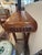 1980s Carved Oak Vintage Asian Style Console Table For Sale - Image 5 of 15