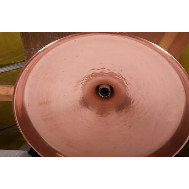 Metal Danish Hammered Copper Pendant, 1950s For Sale - Image 7 of 10
