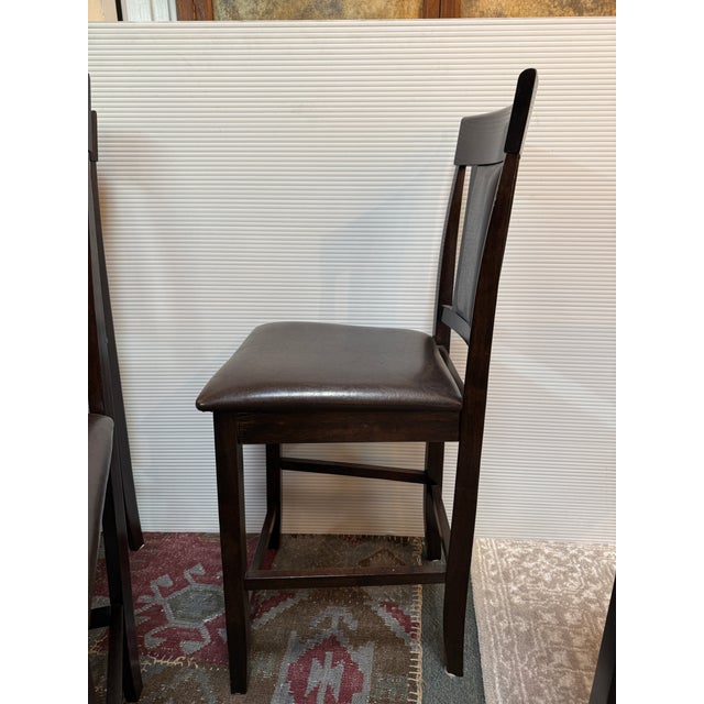 Contemporary Bistro Extension Table + Chairs, Set of Five For Sale - Image 9 of 11