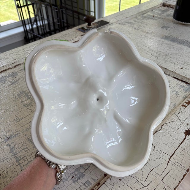 Mid-Century Modern Vintage Mancer Meiselman Imports Italian Pumpkin Tureen and Vine Ladle 2 Pieces For Sale - Image 3 of 12