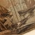 Antique 1920s La France Jacquard Tapestry Ship Mirror With Carved Crest For Sale - Image 4 of 7