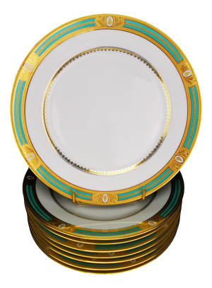 The Bees Dinner Plates from Haviland & Parlon, 2010s, Set of 8