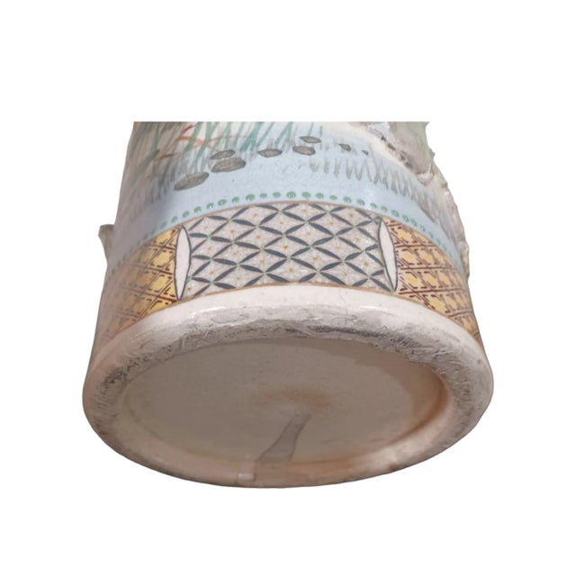 Pair of Early 20th Century Makuzu Kozan Style Earthenware Cache Pots For Sale - Image 10 of 11