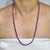 Purple Handcrafted 116 Ct Natural Amethyst Beaded Necklace 26 Inch - February Birthstone For Sale - Image 8 of 14