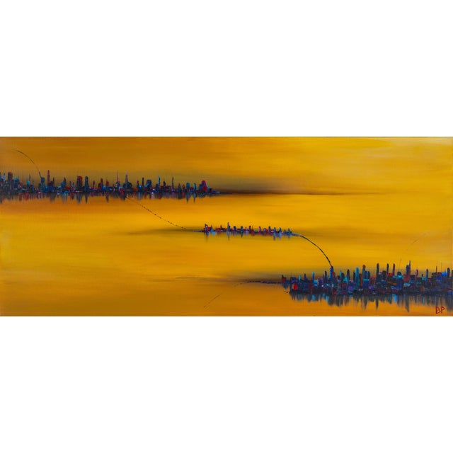 Early 21st Century Ben Put, Dujen City II, Acrylic on Canvas For Sale - Image 5 of 5