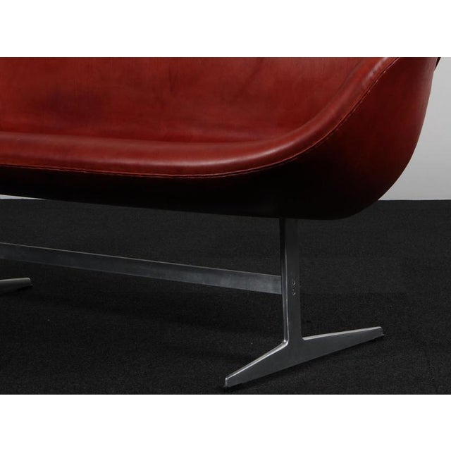 Full Grain Aniline Leather Swan Sofa by Arne Jacobsen for Fritz Hansen For Sale - Image 3 of 11