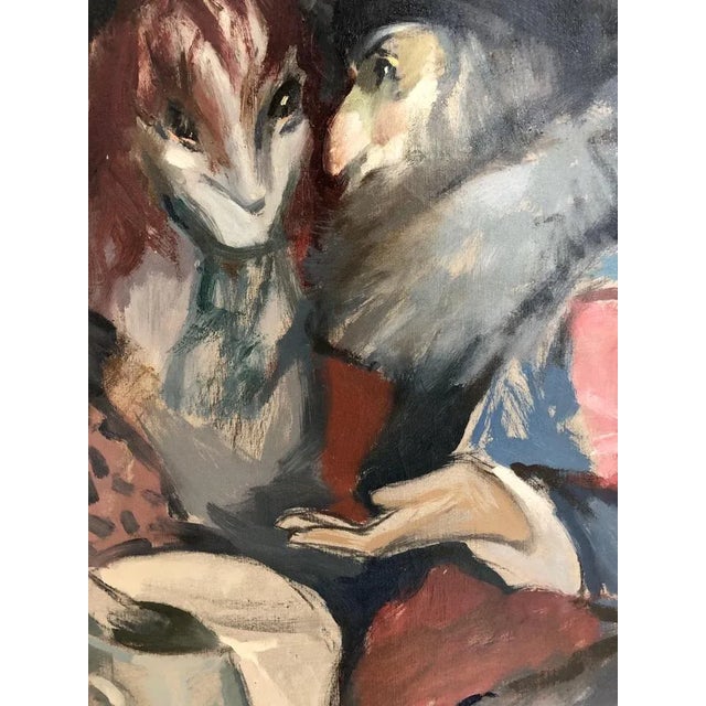 Giannino Marchig, La Paternale, 1973, Oil on Canvas For Sale - Image 6 of 12