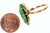 Chinese sz7 Antique Chinese 18k gold Jadeite ring For Sale - Image 3 of 7