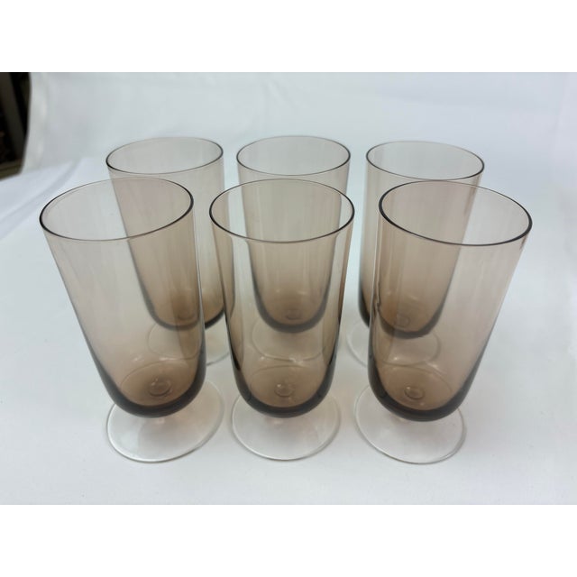 Camel German Theresienthal Catalina Topaz Glassware, Set of 17 For Sale - Image 8 of 12