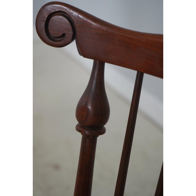 Set of 8 Frederick Duckloe Cherry Windsor Dining Chairs For Sale - Image 16 of 18