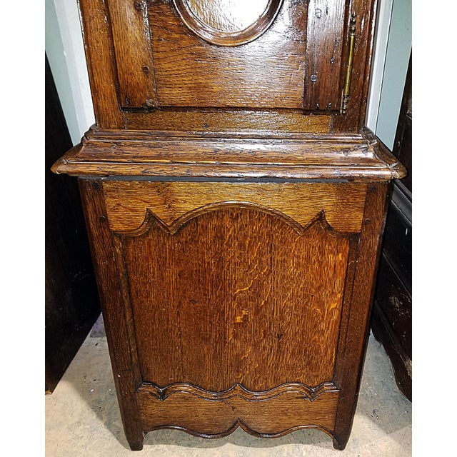 18c French Country Tall Case Grandfather Clock For Sale - Image 14 of 17