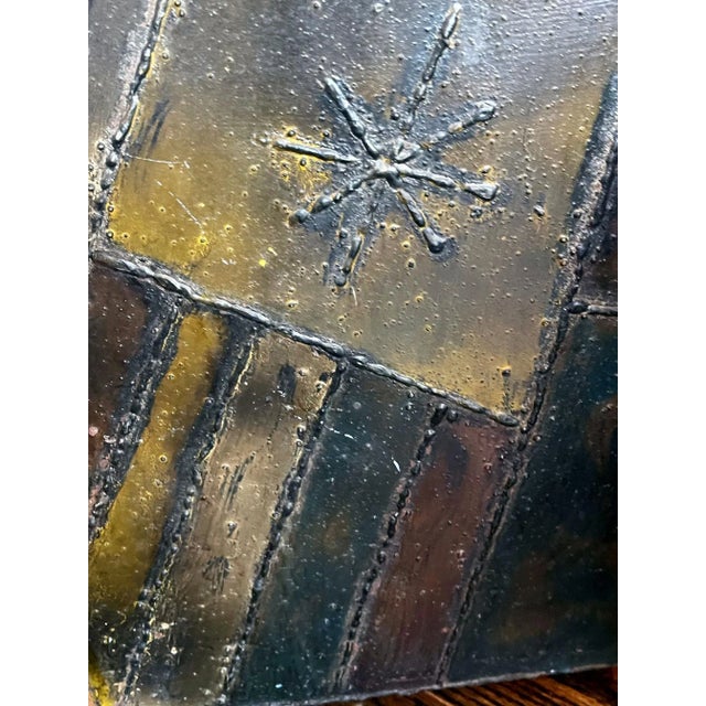 Mid-Century Modern Sculpted Steel Zigzag Coffee Table Base by Paul Evans for Directional For Sale - Image 3 of 12