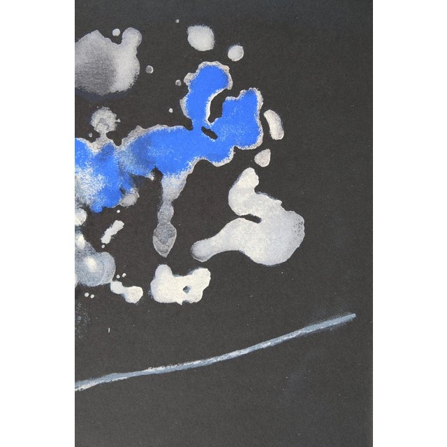 Joan Miro, Surreal Composition in Blue, Lithograph For Sale - Image 3 of 8