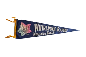 Vintage Whirlpool Rapids Niagara Falls Felt Flag Pennant