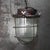 Vintage industrial hanging lamp Rust metal with striped clear glass E26 / E27 Up to 250V (Europe/UK Standard).The wiring...