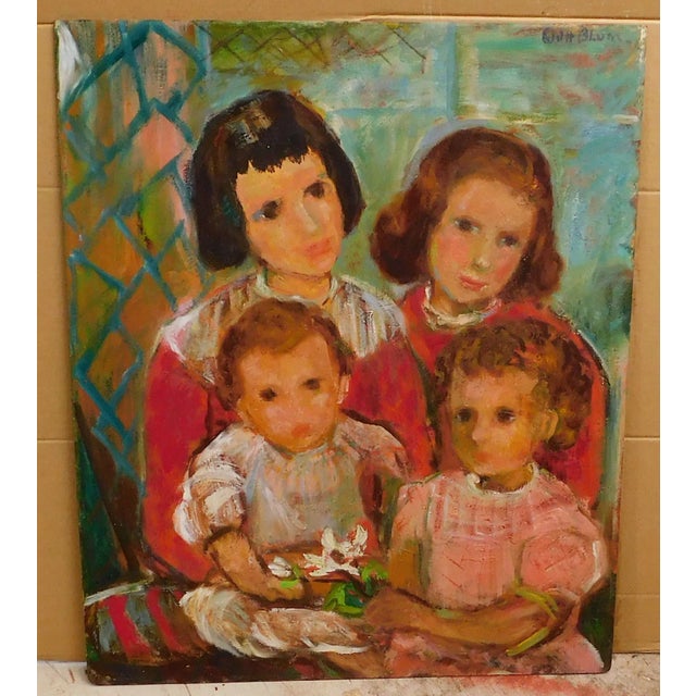 Edith Blum, B.1892 Ny Widely exhibited.MCM Oil/Board 25 X 30 For Sale - Image 4 of 5