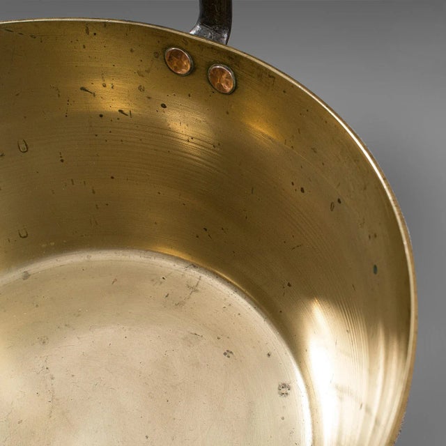 Circa 1800 Antique Preserving Pan, English Heavy Brass Cooking Pot For Sale - Image 10 of 13
