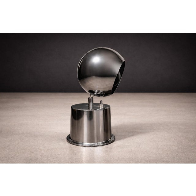 1950s Rewired Brazilian Modern Chrome Table Lamp by Dominici For Sale - Image 13 of 15