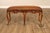 Rococo Style Leather Upholstered Carved Mahogany Window Bench For Sale In Philadelphia - Image 6 of 18