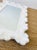 1980s Vintage 1980s White Ruffled Carved Look Molded Fiberglass Wall Mirror Serge Roche Style For Sale - Image 5 of 7