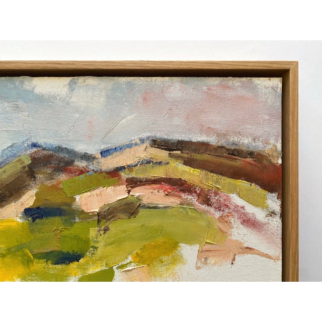 Jim Lyons Contemporary Provincetown " Dunes Landscape " Abstract Expressionist Framed Original en Plein Air Oil Painting For Sale - Image 12 of 18