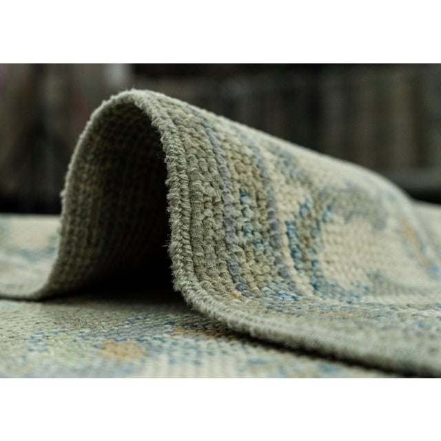 Textile Turkish Oushak Rug 2'11" x 9'7" #19124 For Sale - Image 7 of 8