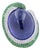 Blue Tanzanite Oval Cabochon Diamonds Tsavorites Pave 18k White Gold Unique Ring, Size 7 For Sale
