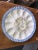 1990 Fitz and Floyd Egg Ceramic Egg or Appetizer Plate, floral design with blue ribbon and white wicker. Perfect for your...