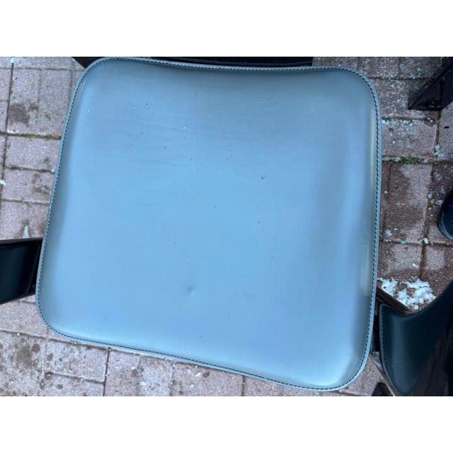 Black Italian Modern Dining Chairs Signed Pietro Costantini, 1980s, Set of 5 For Sale - Image 8 of 13