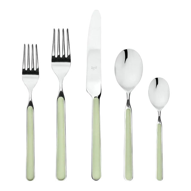 Mepra Fantasia 20-Piece Flatware Set, Sage For Sale